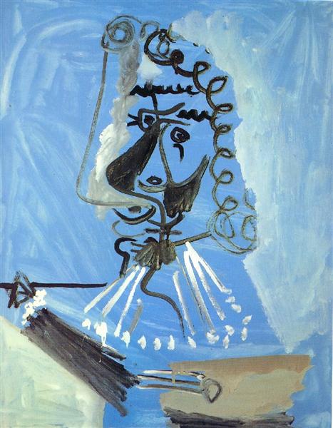 Pablo Picasso Classical Oil Painting An Artist Le Peintre